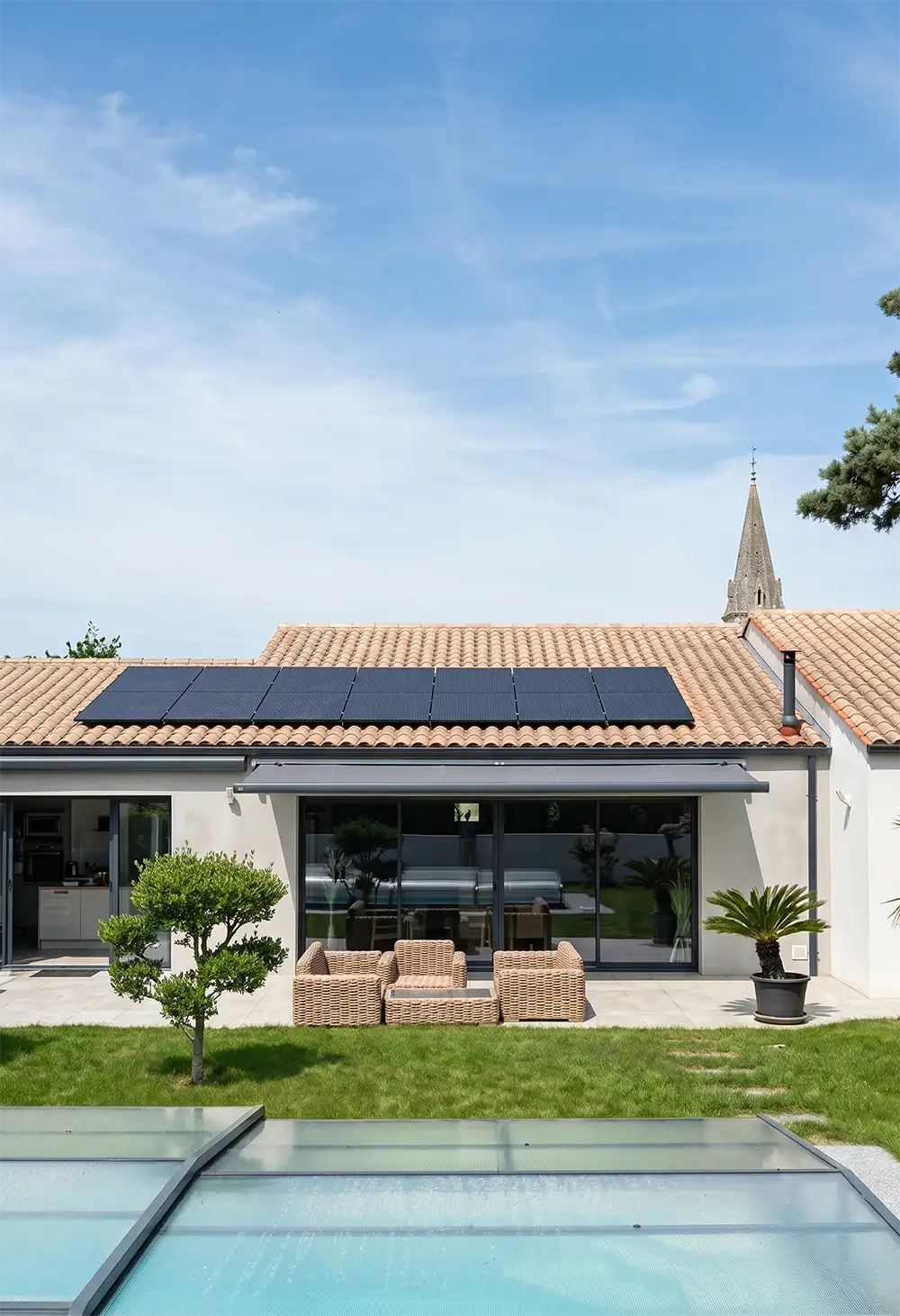 Pose de panneaux photovoltaïques par AG Clim 17 à La Rochelle profitant de l'ensoleillement exceptionnel